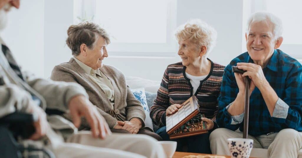 Seniors In An Assisted Living Community